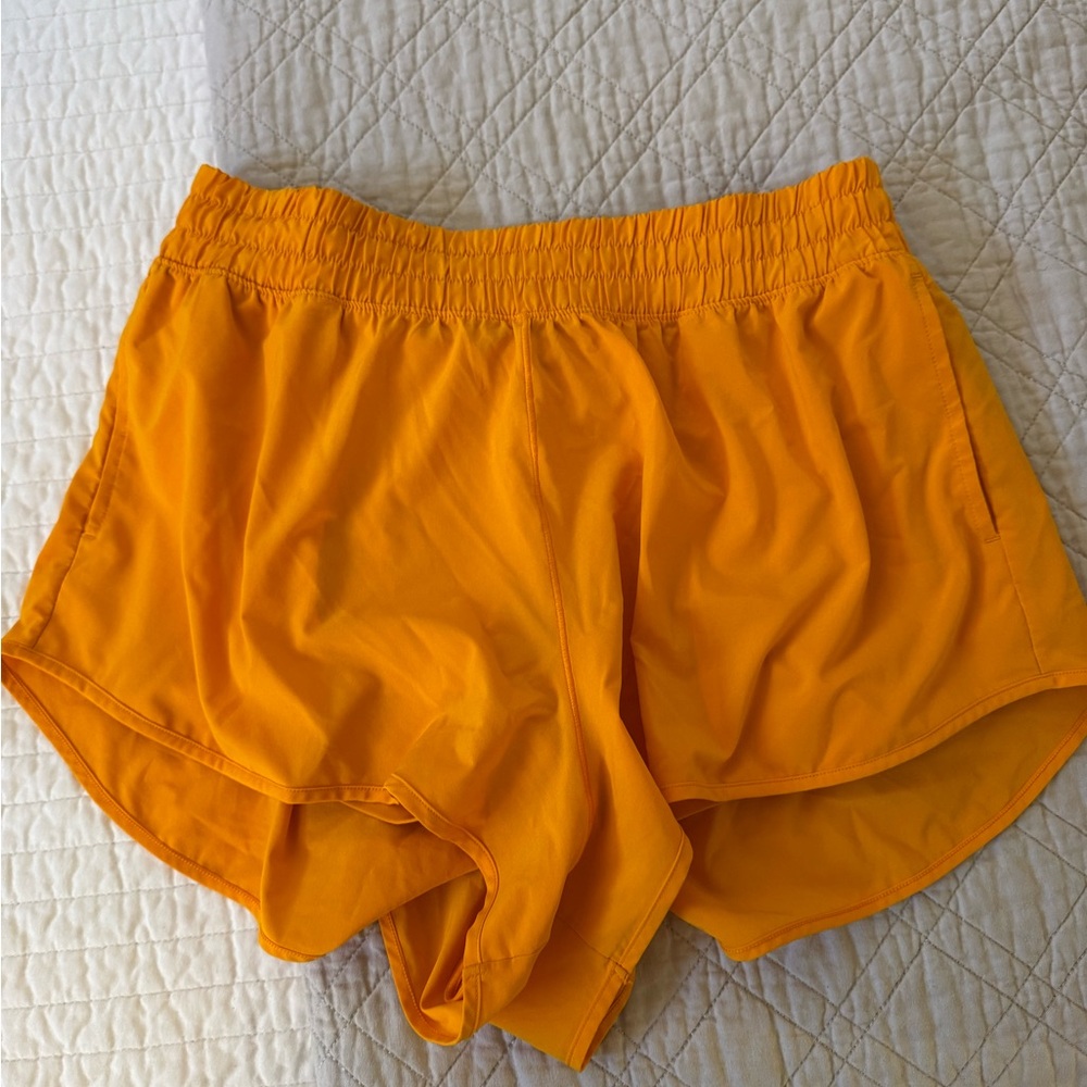 Aerie Athletic Orange Shorts Lightweight Relaxed Fit